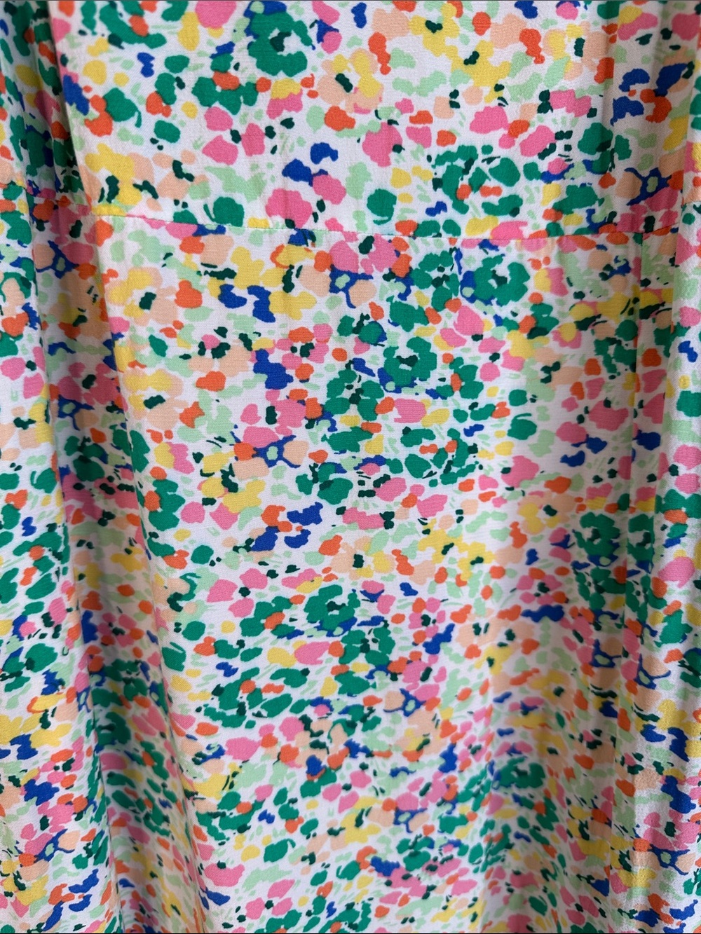 LOFT Pink Green Yellow Floral Cottagecore Summer Spring Vacation Maxi Dress Sz 4 - Picture 3 of 7